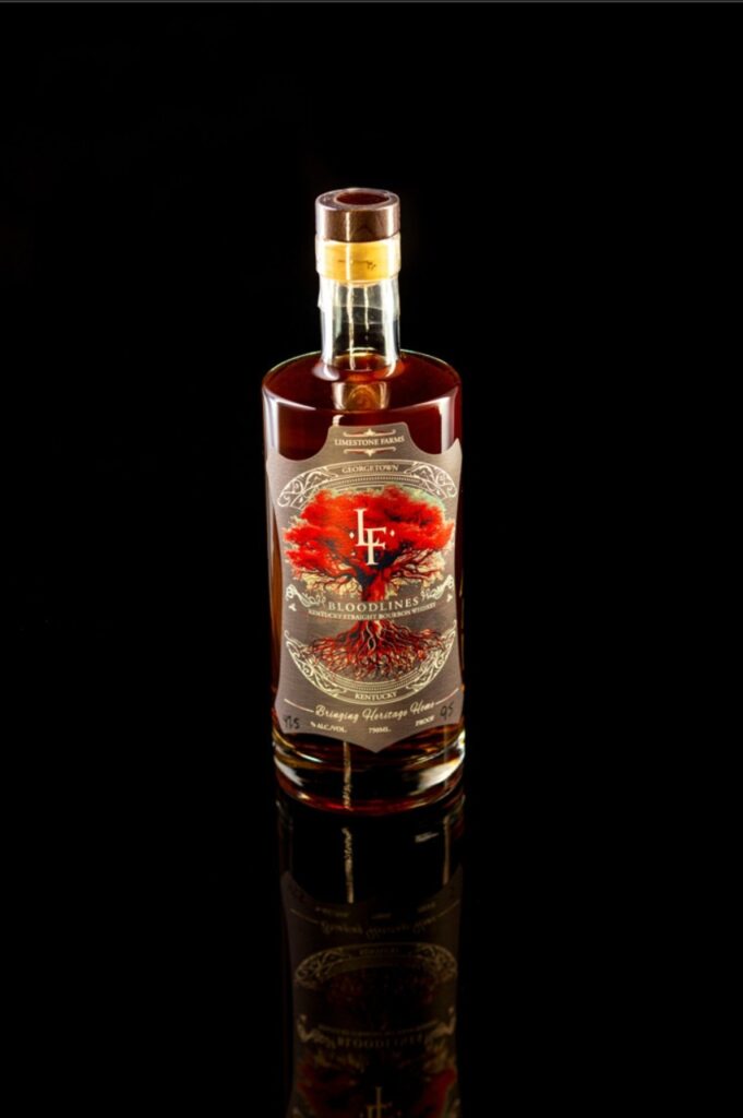 LF Heritage Distilling Bloodlines bourbon bottle
